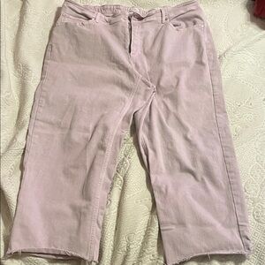 J. Jill Pale Lavender Cropped Jeans